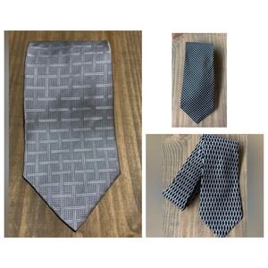 Lot of 3 Mens Designer Silk Ties Villa Bugatti Tom James Luxe Vintage Classic